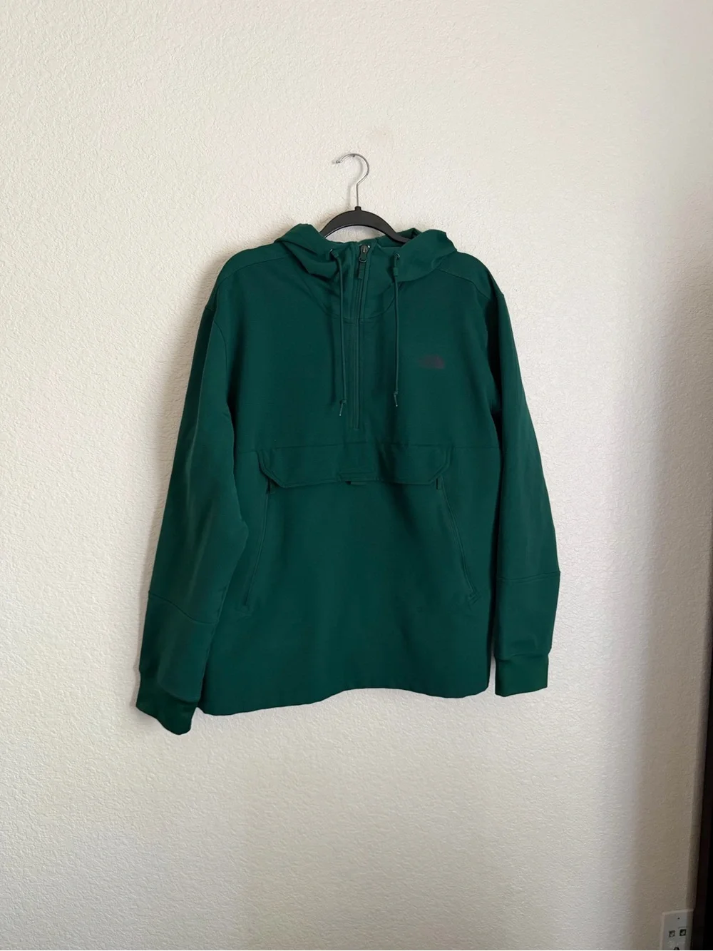 The North Face Men’s Tekno Ridge 1/4 Zip Fleece Hoodie Jacket XL Green